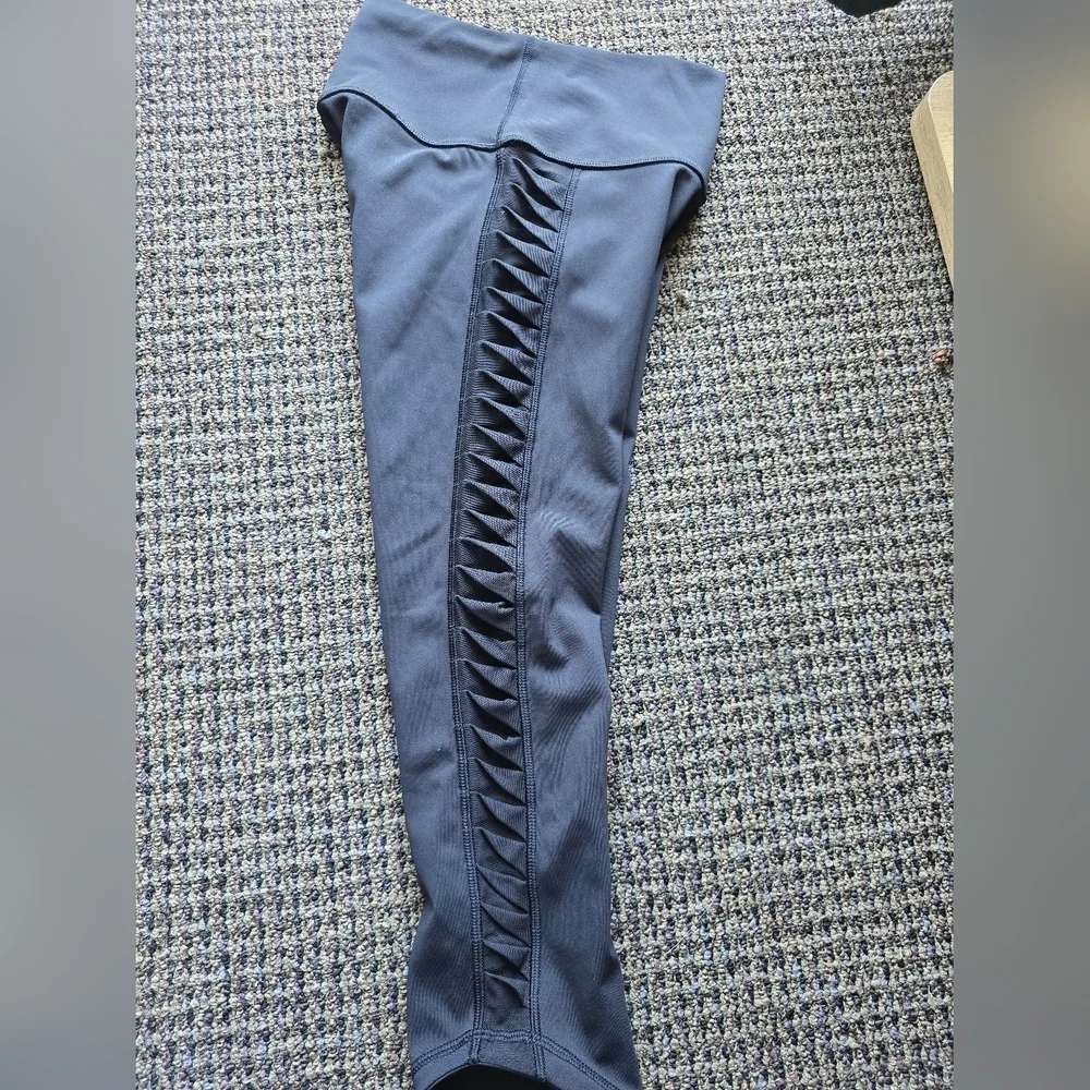 Lululemon Athletica Black Capris with Mesh Accents